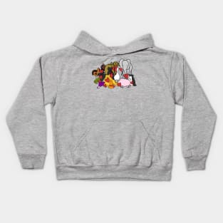 Animals with Love Hearts and Hidden Bernie Sanders on Valentines Day Kids Hoodie